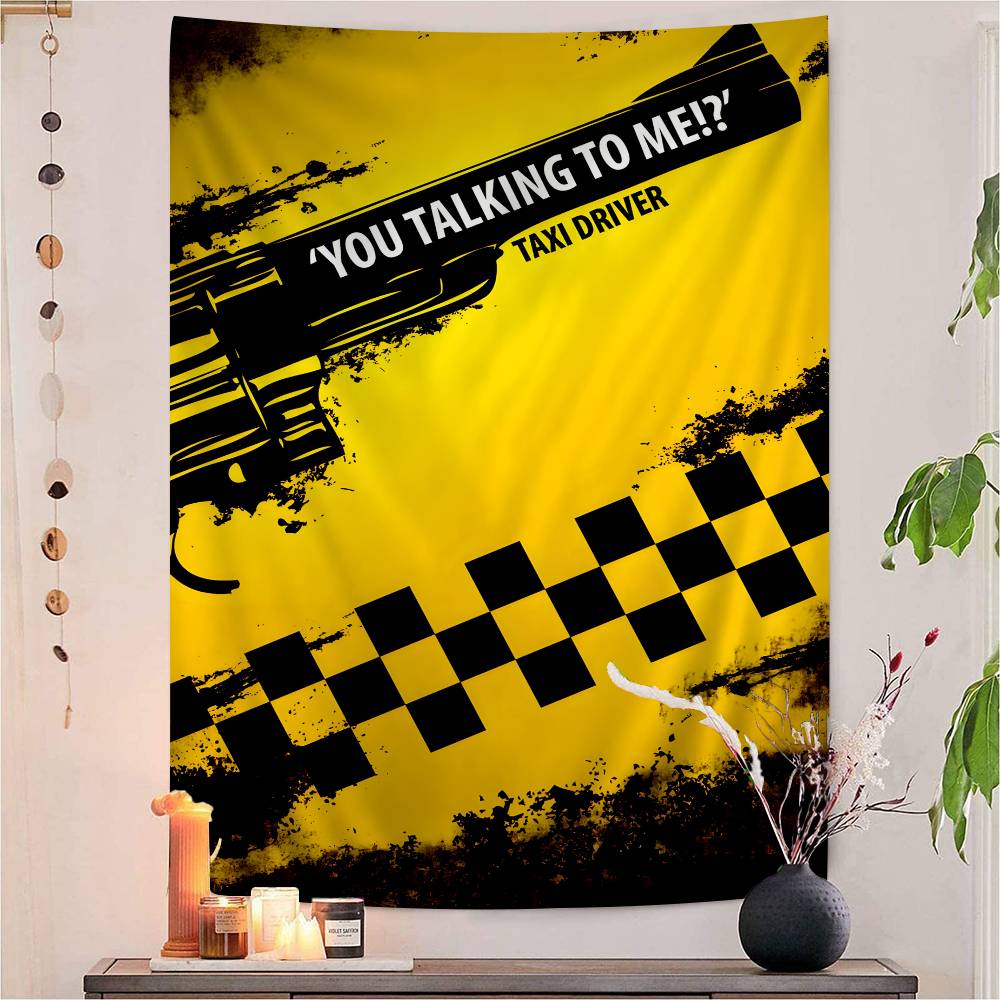 Crime Thriller Movies Taxi Driver DIY Wall Tapestry For Living Room Home Dorm Decor Wall Art Decor