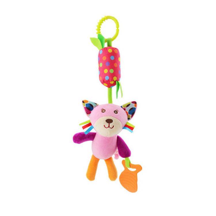 Animal Wind Chime & Teether Pendant for Strollers & Cribs