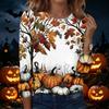 Women's Halloween Graphic Pullover Sweatshirt Long Sleeve Crew Neck Casual Top Comfortable Fit Seasonal Printed Shirt