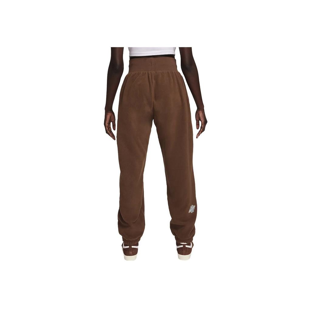 Nike X Naomi Osaka Co-Branded Embroidered High-Waisted Drawstring Joggers Women Bottoms Cocoa FD5502-259