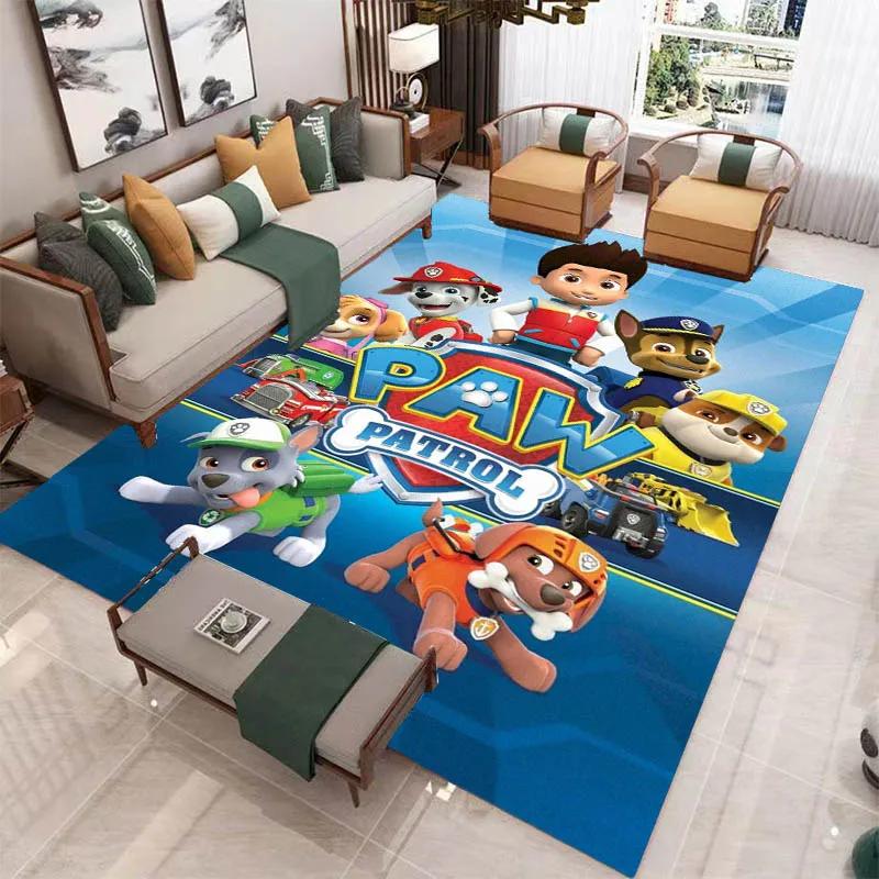 3D Cartoon PAW P-Patrol Printed Carpet Living Room Bedroom Carpet Non-slip Carpet Home Bedroom Decor Area Rug Birthday Gift
