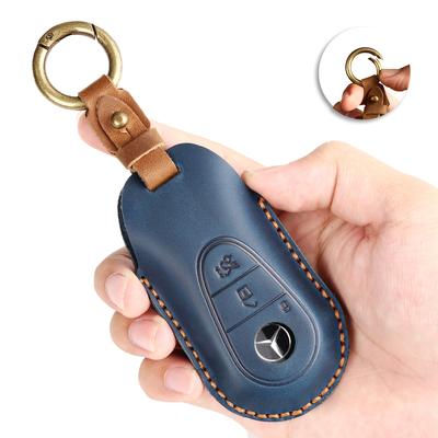 Hand Made Leather Car Key Case Fit for Benz C200l C260l Glc260l  S400l EQE EQS