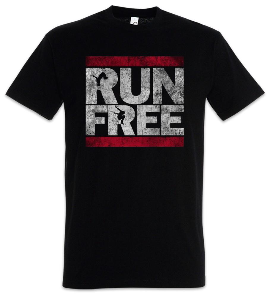 

Run Free T-Shirt Parcours Parkour Sport Sports PK Fun Runner 3XL