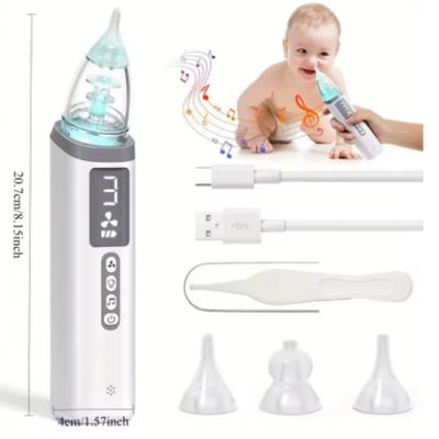 Infant and Toddler Electric Nasal Suction Device with Silicone Soft Head Cleaning Device for Children's Nasal Cavity Cleaning