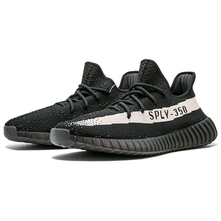 Adidas Πρωτότυπα Yeezy Boost 350 V2 Oreo Υφασμάτινα Μοντέρνα Αθλητικά Παπούτσια Lifestyle Χαμηλού Προφίλ Unisex Αθλητικό παπούτσι Μαύρο Λευκό BY1604-2016