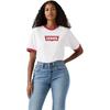 Levis Beyoncé Collaboration SS25 Logo Print Contrast Ribbed Collar Loose Short Sleeve T-Shirt Men T-Shirts 004AU-0001