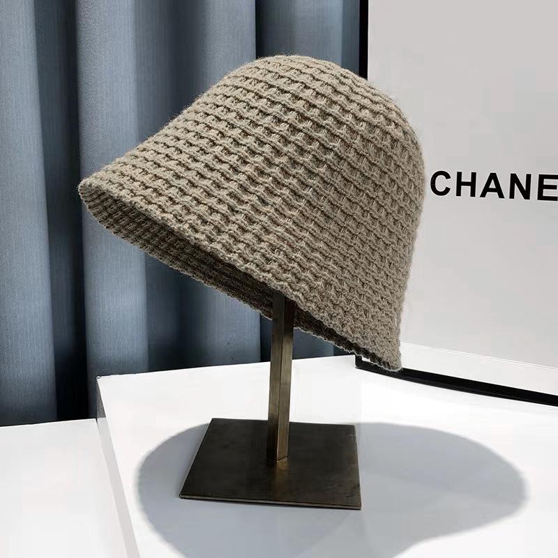 Cappello da Pescatore a Maglia Giapponese Cappello Autunno/Inverno da Donna Edizione Coreana Cappello Caldo