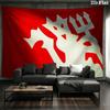 Man Utd Wall tapestry, aesthetic printed fabric blanket, suitable for bedroom, living room, and home decor.