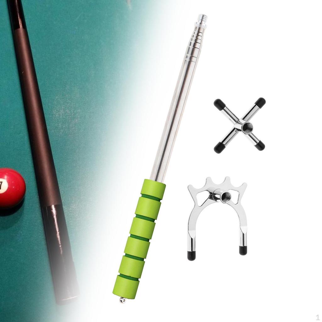 Retractable Billiards Cue Stick Bridge Accessory Extendable Snooker Pool