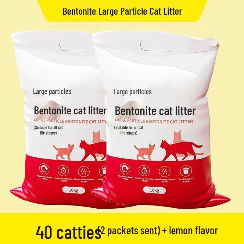 Jin Clumping Cat Litter with Activated Carbon, Large Bag, Odor-Proof Deodorizing Cat Litter.