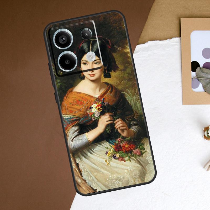 Renaissance Art Painting Case For Xiaomi Redmi Note 13 11 9 10 12 Pro Plus 9S 10S 11S 12S Redmi 13C 9C 10C 12C Cover