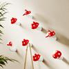 Cute Mushroom Wall Hook Decorative Key Holder Hook No Drill Wall Mounted Red Mushroom Hook for Bedroom Bathroom Entryway Coat Scarf Bag Towel