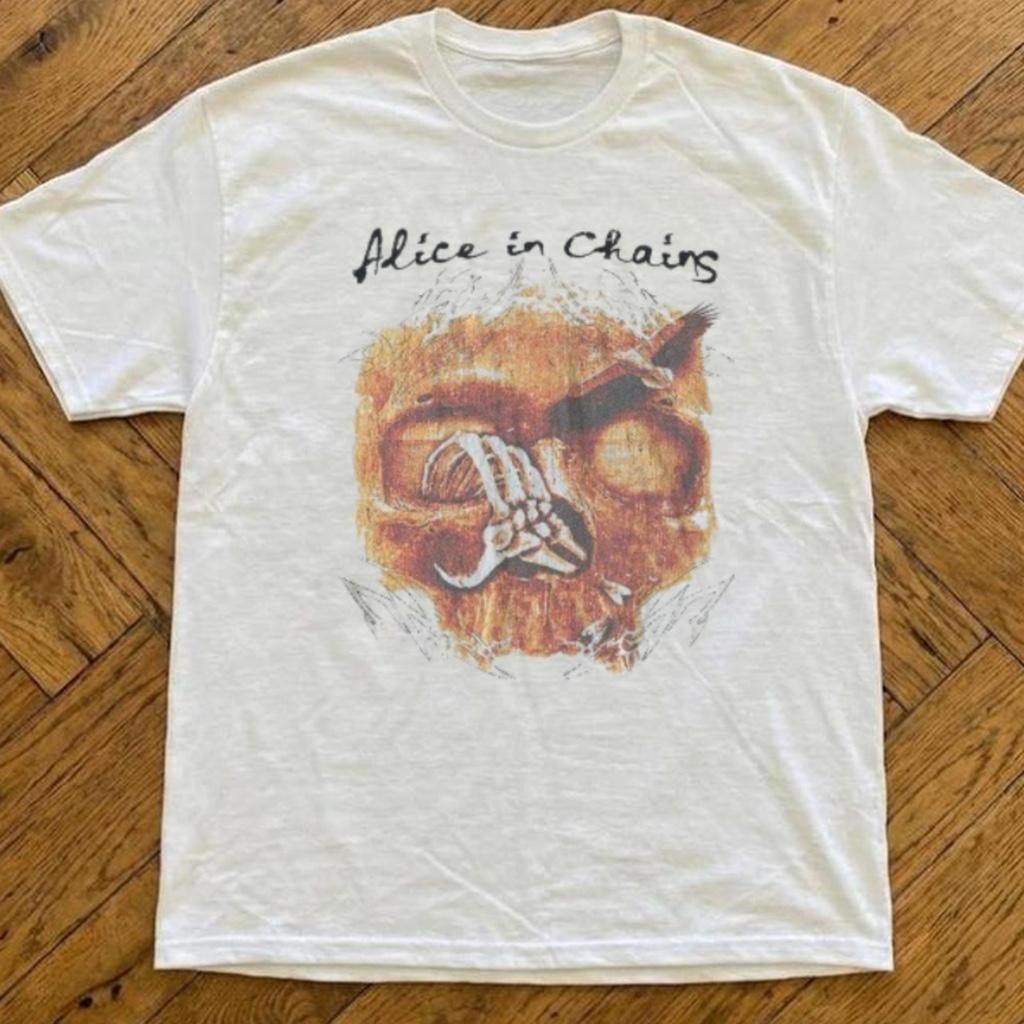Rock Band Alice In Chains Słoik Much Album Graficzny T-shirt Unisex Unisex Gotycki Punk Muzyka Pop Streetwear Męska Moda Koszulki
