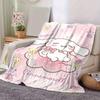 1pc, Sanrio Cute Cinnamoroll Home Decor Flannel Blanket: Perfect Gift for Bedroom, Living Room, Travel, Camping, Car, Beach, Office Naps, Ideal as Sof