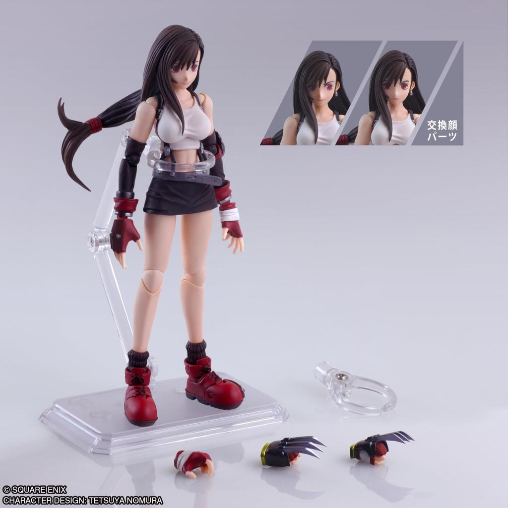 Final Fantasy VII Bring Arts Tifa Lockhart Mithril Klauwen PVC Geschilderd Beweegbaar Figuur Ver.