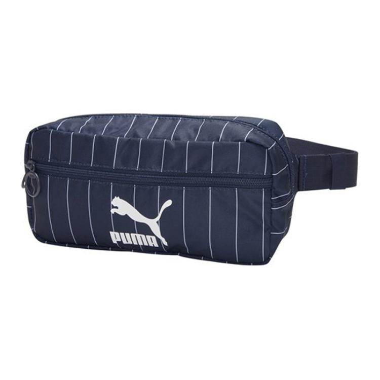 

New PUMA Canvas Bag Fanny Pack Unisex Dark Blue 077472-04 26.4*7.6*11.9CM