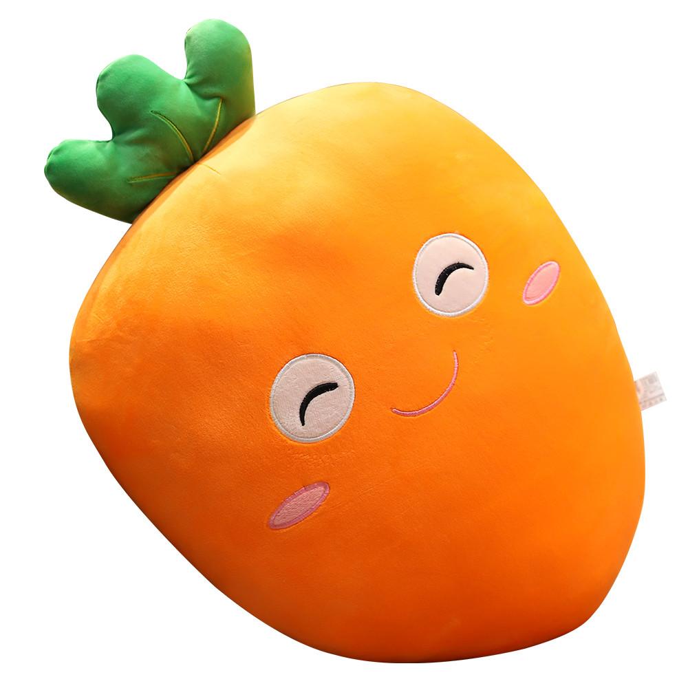 Super Soft Vegetables Plush Toys Kawaii Carrot Pillow Stuffed Soft Carrot Down Cotton Dolls Birthday Gift