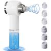 Pore Aspirator with Separated Pore Vacuum Suction Water Serum Facial 6 Suction Heads Head Hard 3 Suction USB LED Japanese Instruction Manual