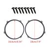 2Pcs 7" Headlight Mounting Bracket Ring Black Round for Jeep Wrangler JK 2007-18