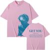 Rapper Daniel Caesar Get You Graphic Print Unisex Hip‑Hop Pop‑Music Men's High‑Quality Pure‑Cotton Streetwear Short‑Sleeve T-shirt