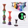 Brinquedo de cone espiral impresso em 3D Escultura de passagem de pirâmide impossível Brinquedo de passagem de pirâmide Mini Vortex Thread Illusion