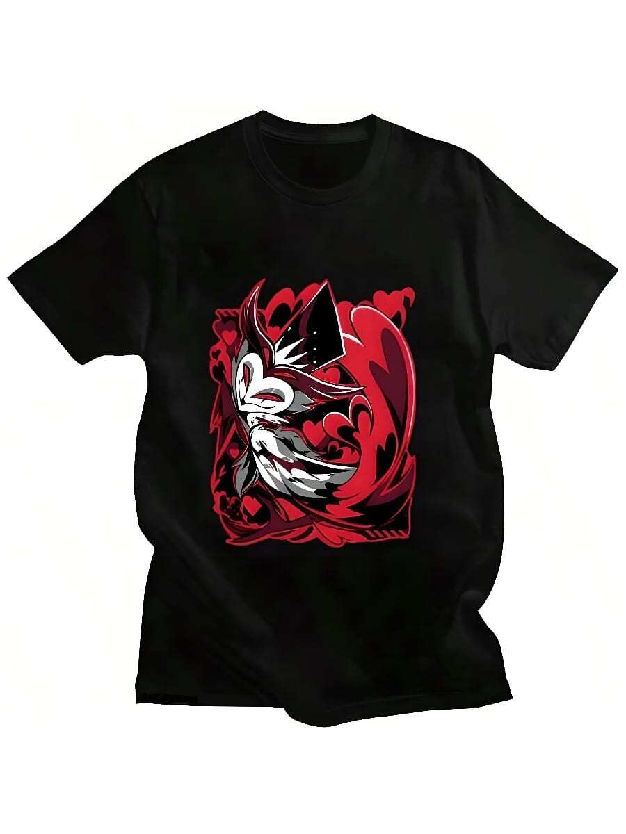 

Helluva Bosss TShirt Cartoon Print HarAJsuku Kawaiis TeeShirt Short SLEEs Ve Cute High Quality S