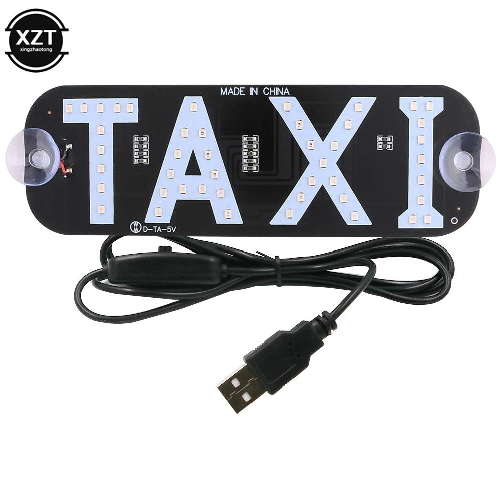 NOVÁ 12V LED lampa pro auto taxi na čelní sklo, světlo taxi, lampa na SPZ, energeticky úsporná, s dlouhou životností, USB kabel s vypínačem, stropní světla 6