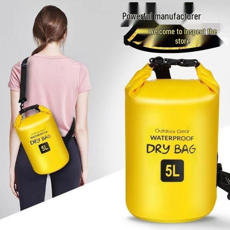 Waterproof Crossbody Bag for Swimming, Trekking, Rafting & Snorkeling - Large Capacity, Convertible Single/Double Shoulder Storage.