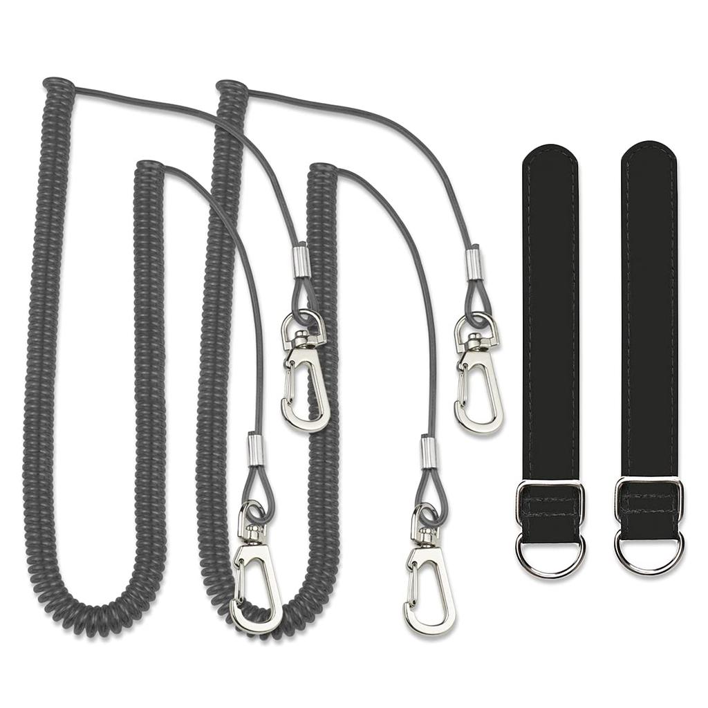 Fishing Rod Shitte Belt with Rope Spiral Cord with Wire