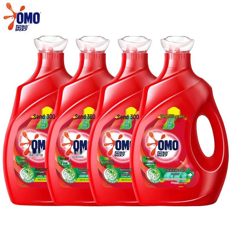 OMO Laundry Detergent, Eucalyptus  Mugwort (2.3kg x 4 Pack)
