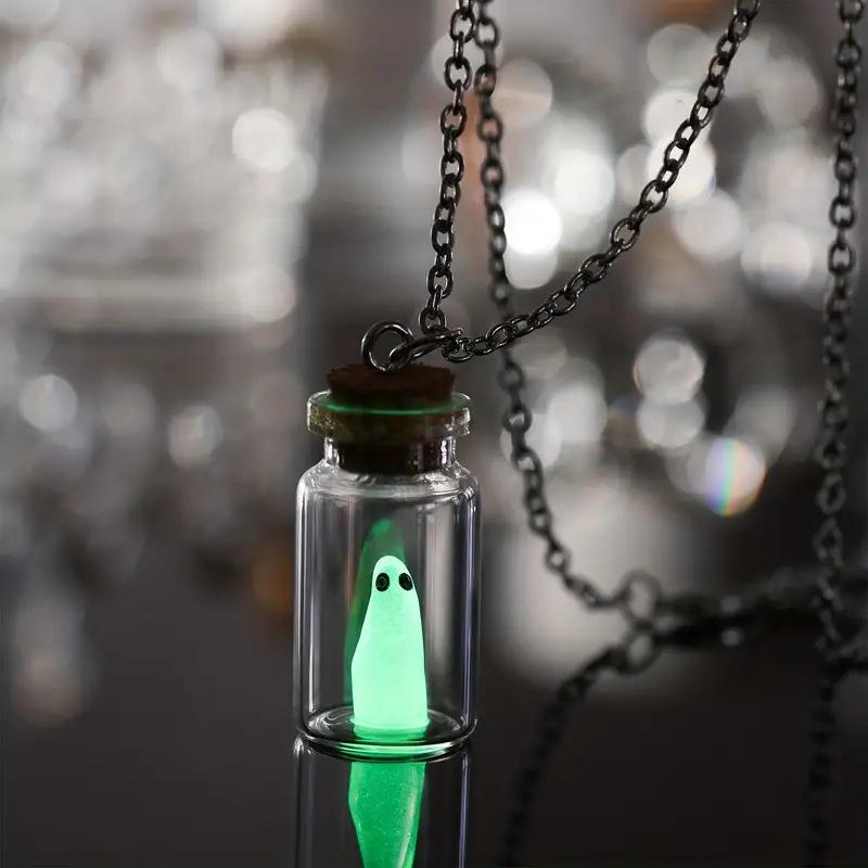 Luminous Ghost Drift Bottle Necklace - Halloween Jewelry