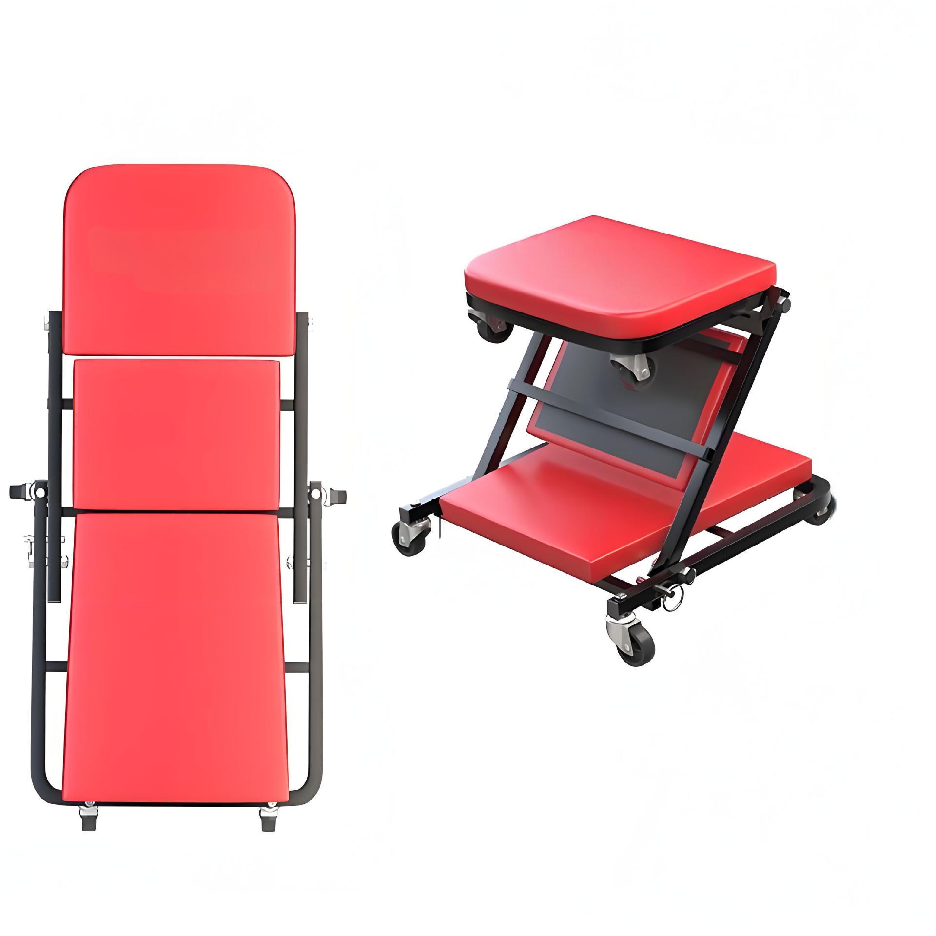 36 -40 Thickened Folding Car Repair Creeper and Work Stool Combo