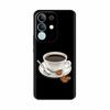 For Vivo Y29 4G Black Back Cover Fashion Flower Butterfly Painting Case Soft TPU Silicone Fundas For  Vivo Y29 4G Protect Cover