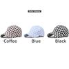 Tongue Cap Duck Printed Chessboard Plaid Design Baseball Cap Breathable Made
