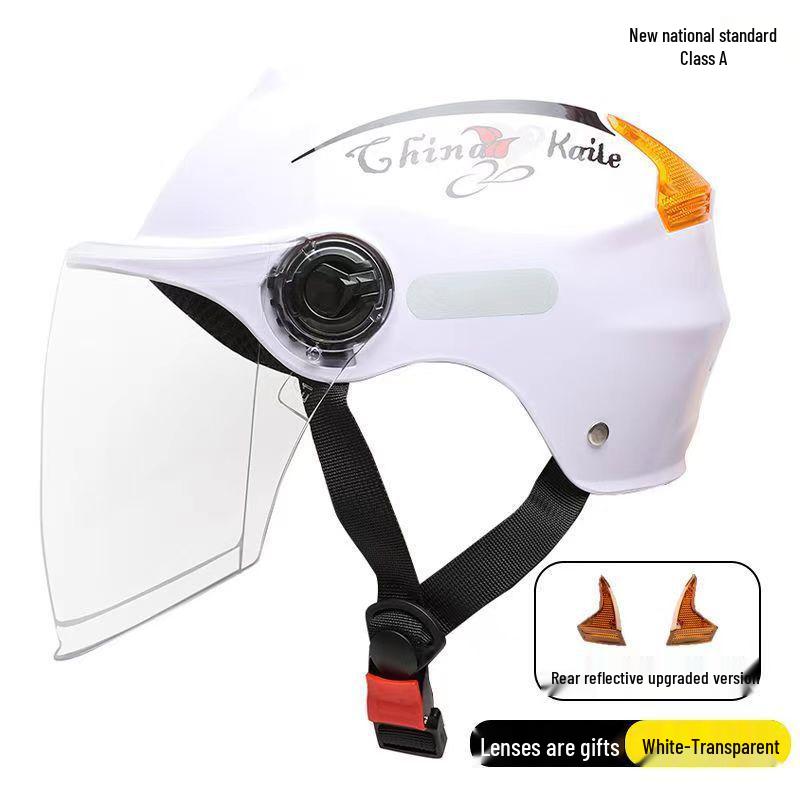 Universal Lightweight Electric Vehicle Helmet: Breathable, Sunscreen, All-Season Protection for Bikes and Motorcycles
