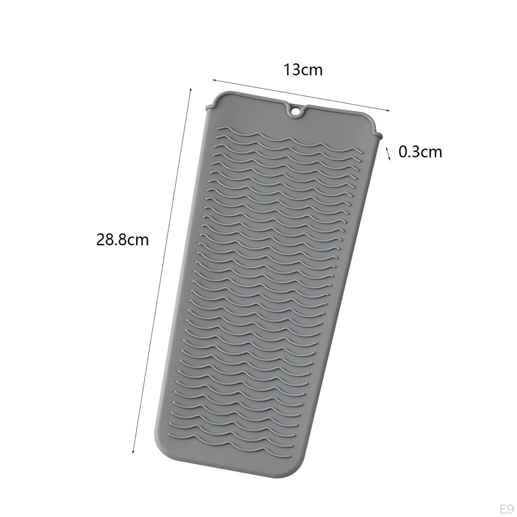 Silicone Travel Mat for Hair Styling Tools, Portable Pouch