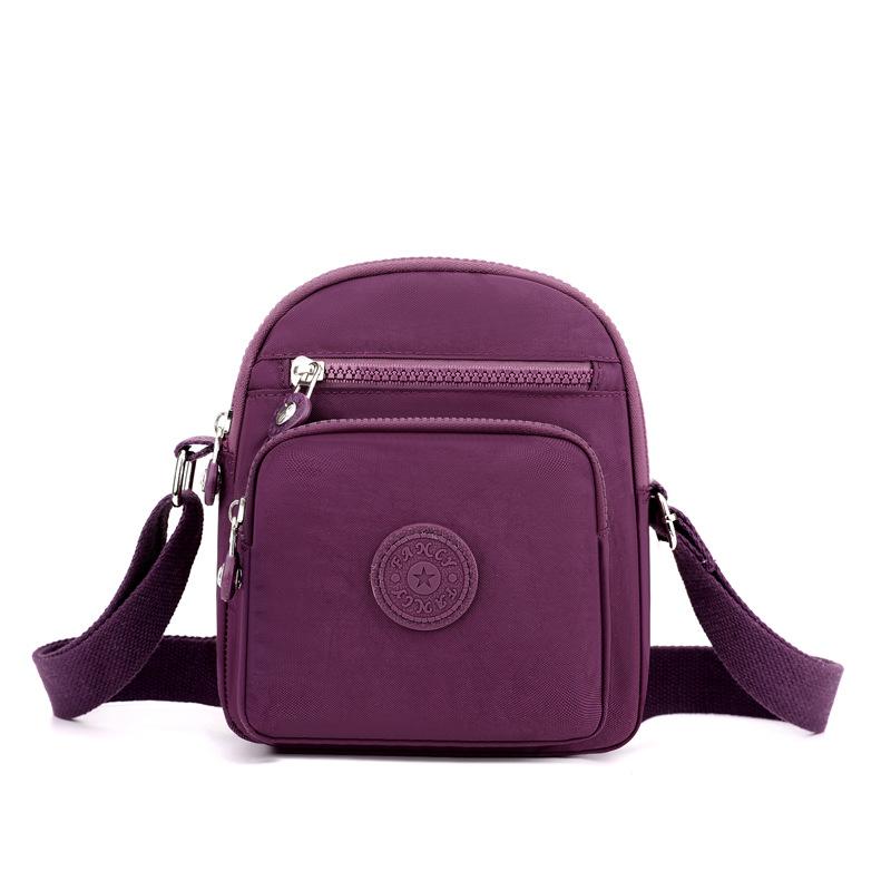 Small Bag Women's New Casual Korean Fashion Shoulder Bag Nylon Crossbody Bag Multi Pocket Small Square Bag