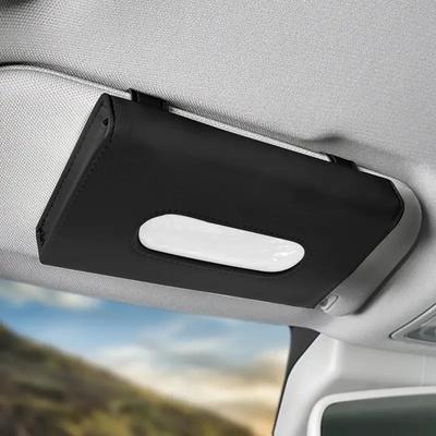1 Stück Kreative Auto-Sonnenblende Taschentuchhalter Auto-Leder-Taschentuchbox Dachfenster Aufhängung Sitz Auto-Taschentuchbox