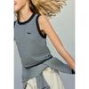 ELLE KIDS French Classic Striped Embroidered Knit Vest for Girls