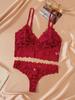 Damen Push-Up Spitzen-BH-Set - Anti-Hängebusen, Große Größen