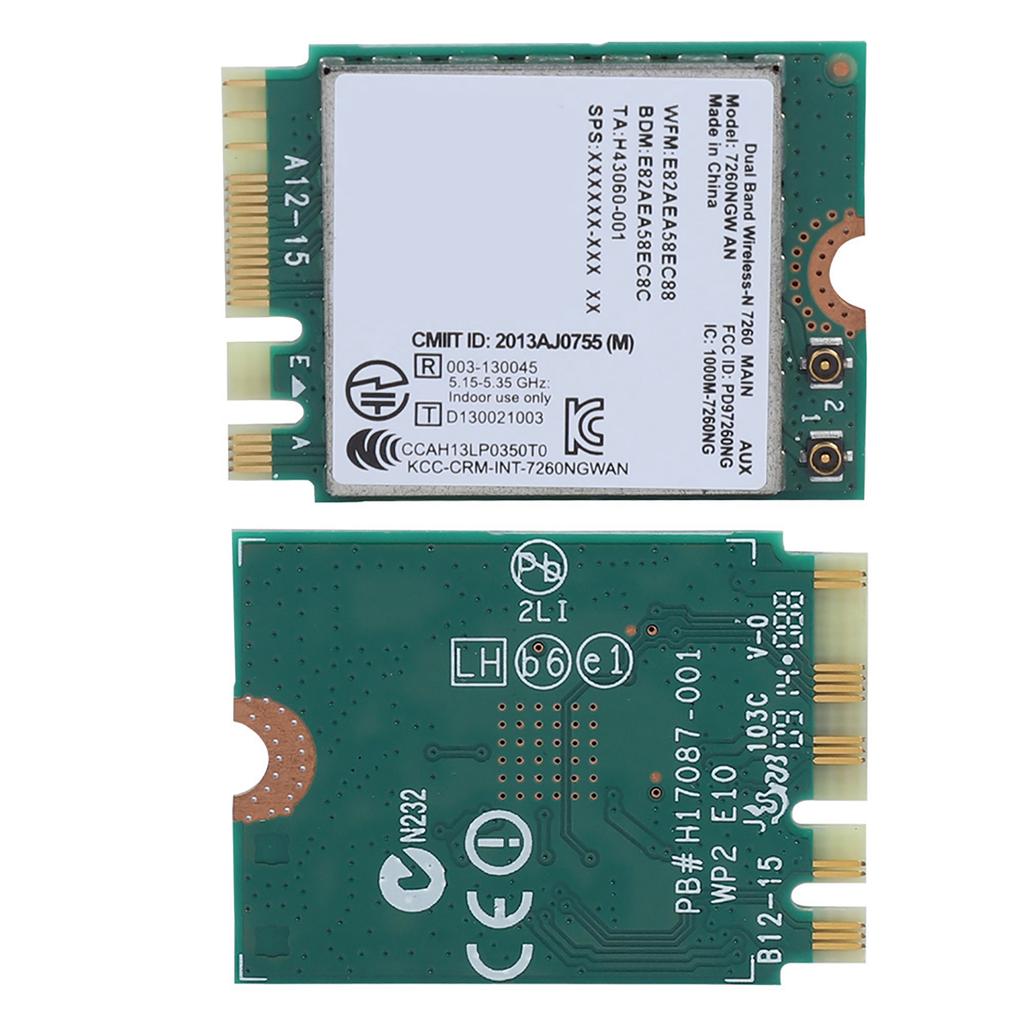 For Intel 7260NGW AN Wireless WIFI Card 2.4G 5G Bluetooth 4.0 Network Card