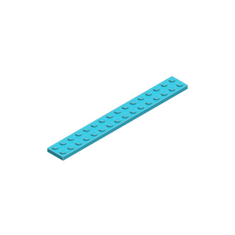 High-Quality 50g/11PCS 4282 Thin Blocks Plate 2x16 Base Plate Works With featuring Block Moc Colour City Accessories Parts