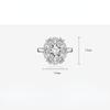 BELLA BOX Classic Opening Resizable Rings For Women Zircon Engagement Party Fine Jewelry Gift