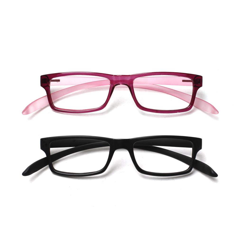 Turezing Rectangular Reading Glasses For Women Soft Temples Hanging Neck Design Comfortable Hd Clear Lens Prescription Eyewear