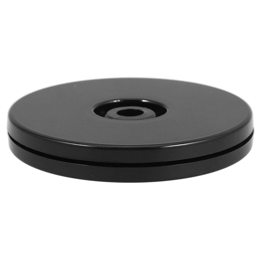 360 Degree Rotating Display Stand Black Swivel Base for Restaurant Menu Cake Condiment Display Dining Table Turntable Tray