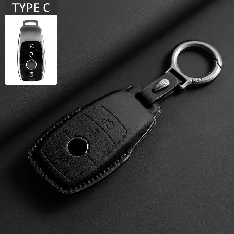 Car Key Case Cover for Mercedes Benz  A B C D E S Class W204 W212 W176 GLC CLA GLA AMG GLS GLE GLK CLS S350 S500 Car Key Shell