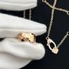 Diamond Pattern Crescent Moon Necklace: Women's Luxury Pendant with Star and Moon Clavicle Chain