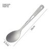 2 In 1 Outdoor Titanium Spoon Camping Tableware Portable Bottle Opener Camping Picnic Dinner Spork Fork For Travel Backpacking