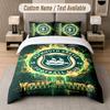 Custom Bedding Set Plymouth Argyle FC Pattern, Print Name Text 1 Duvet Cover Plus 2 Pillowcases Home Textile