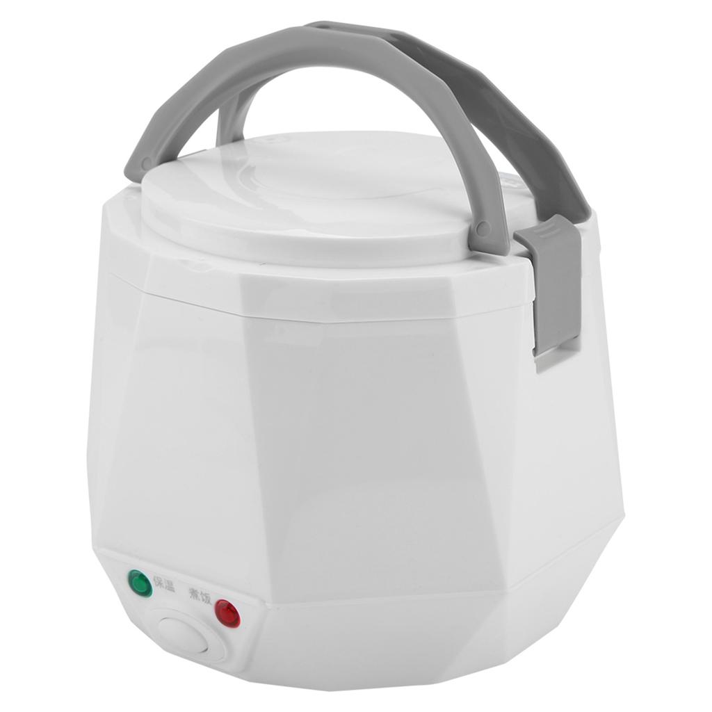 24V 140W 1.6 L Electric Portable Multifunctional Rice Cooker Food Steamer for Truck (White)